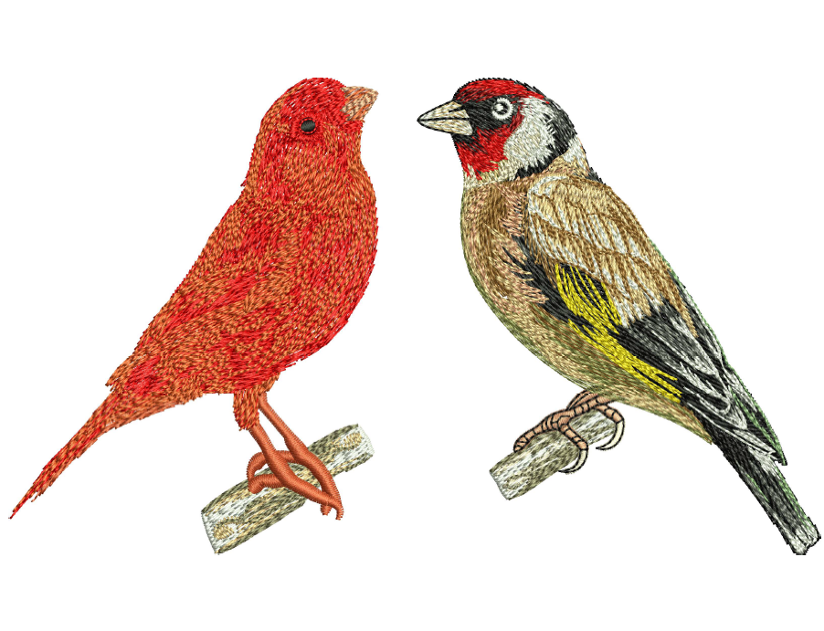 Birds Embroidery Design — machine embroidery design