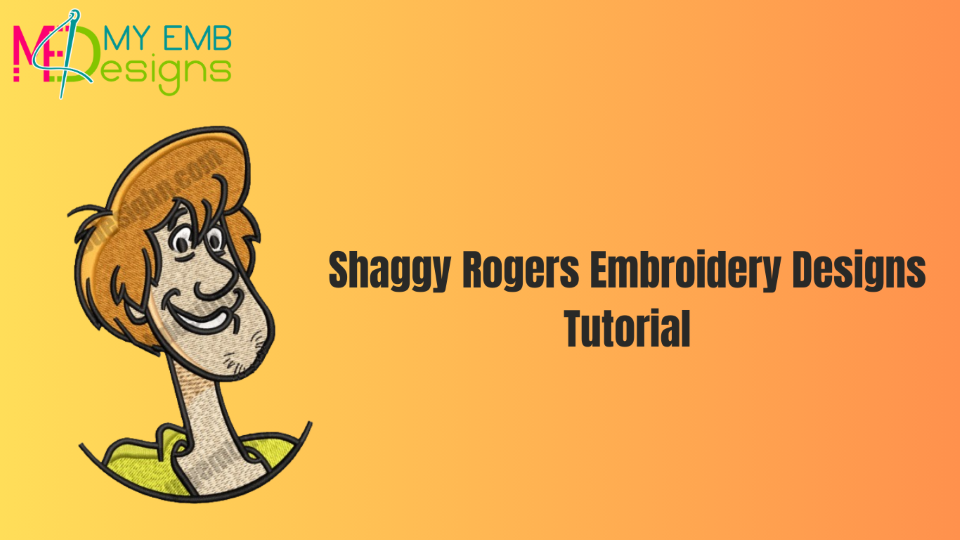 Shaggy Rogers Embroidery Designs Tutorial