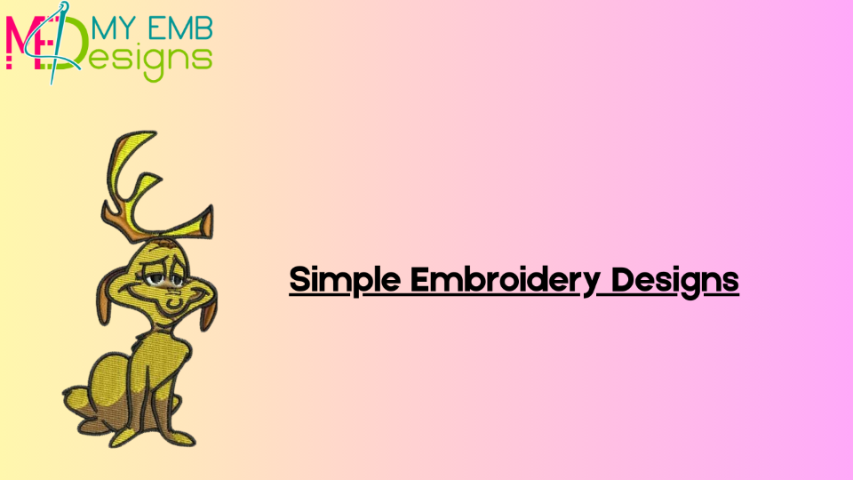 Simple Embroidery Designs