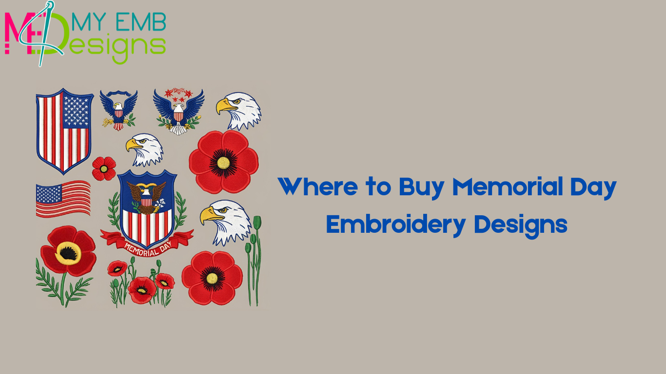 Where to Buy Memorial Day Embroidery Designs