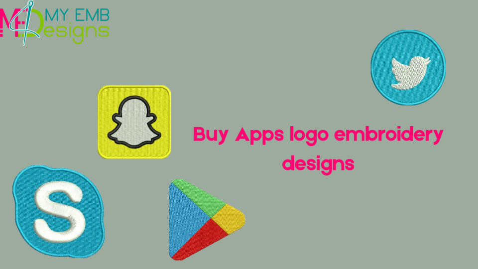 Buy Apps logo embroidery designs