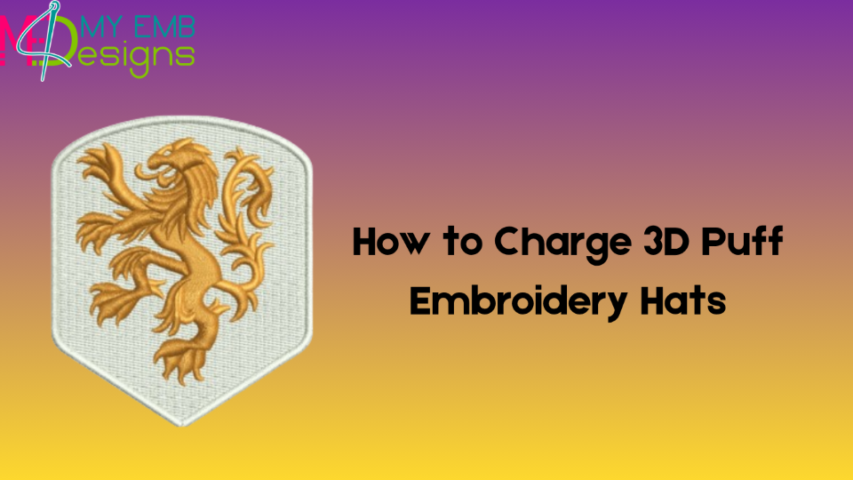 How to Charge 3D Puff Embroidery Hats
