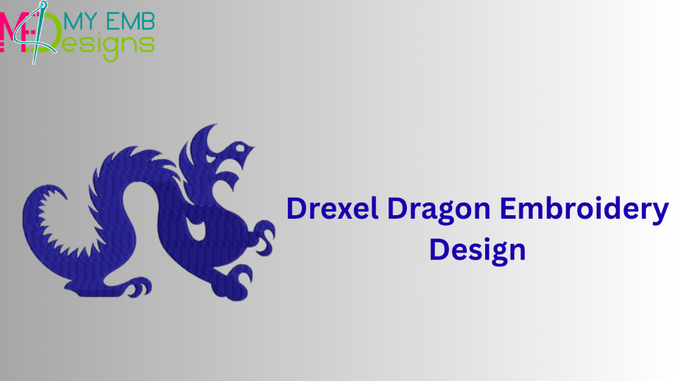 Drexel Dragon Embroidery Design