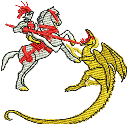 George Dragon Embroidery Designs