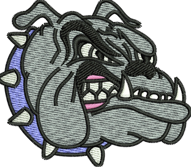 Bull Dog Embroidery Designs