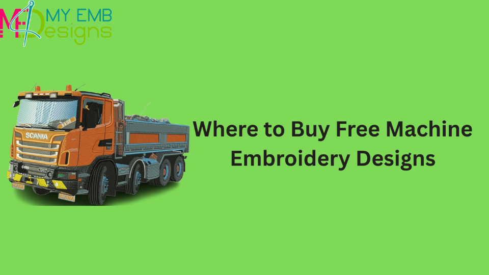 Where to Buy Free Machine Embroidery Designs