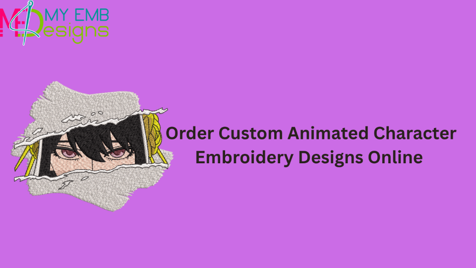 Order Custom Animated Character Embroidery Designs Online