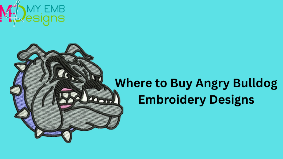 Where to Buy Angry Bulldog Embroidery Designs