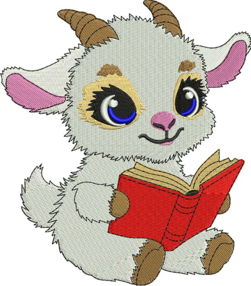 Baby Sheep Embroidery Designs 2 sizes