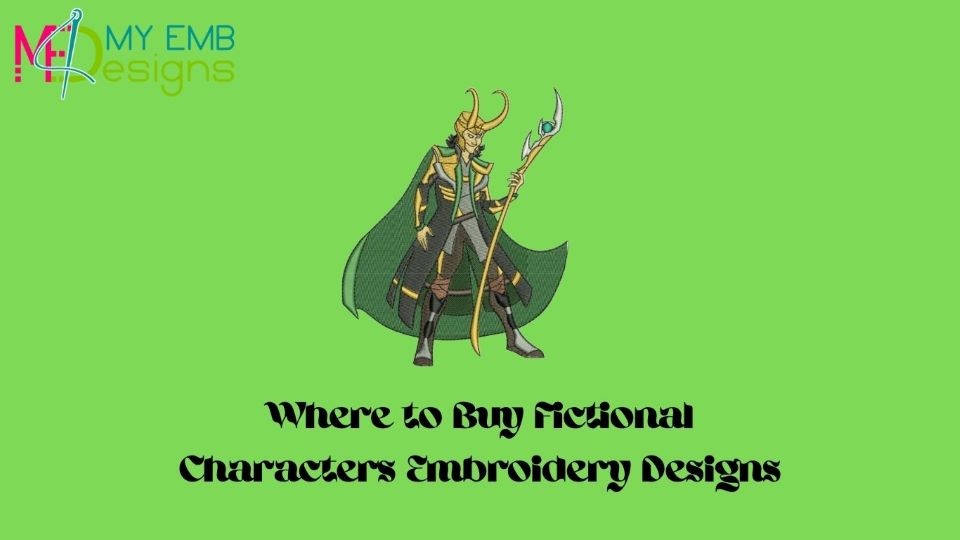 Where to Buy Fictional Characters Embroidery Designs