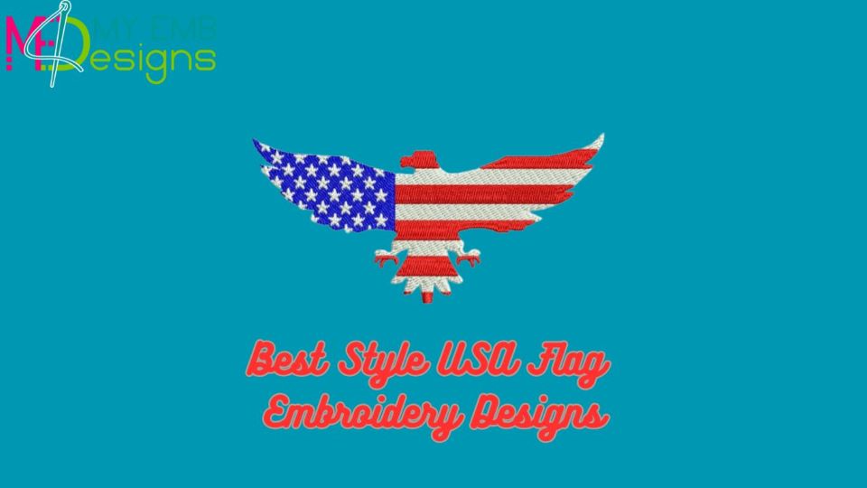 Best Style USA Flag Embroidery Designs